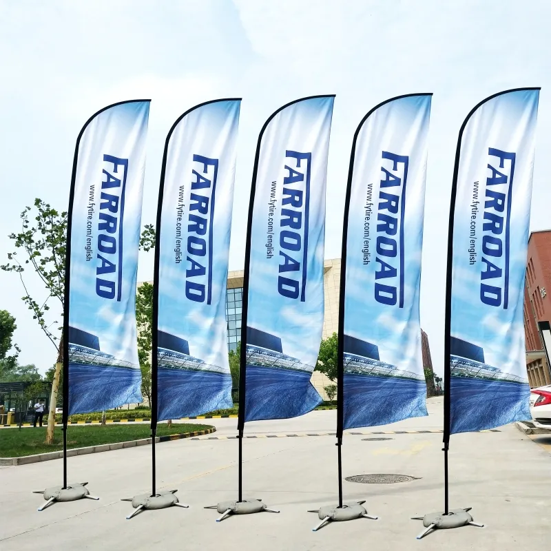 Feather Flag and Flagpole