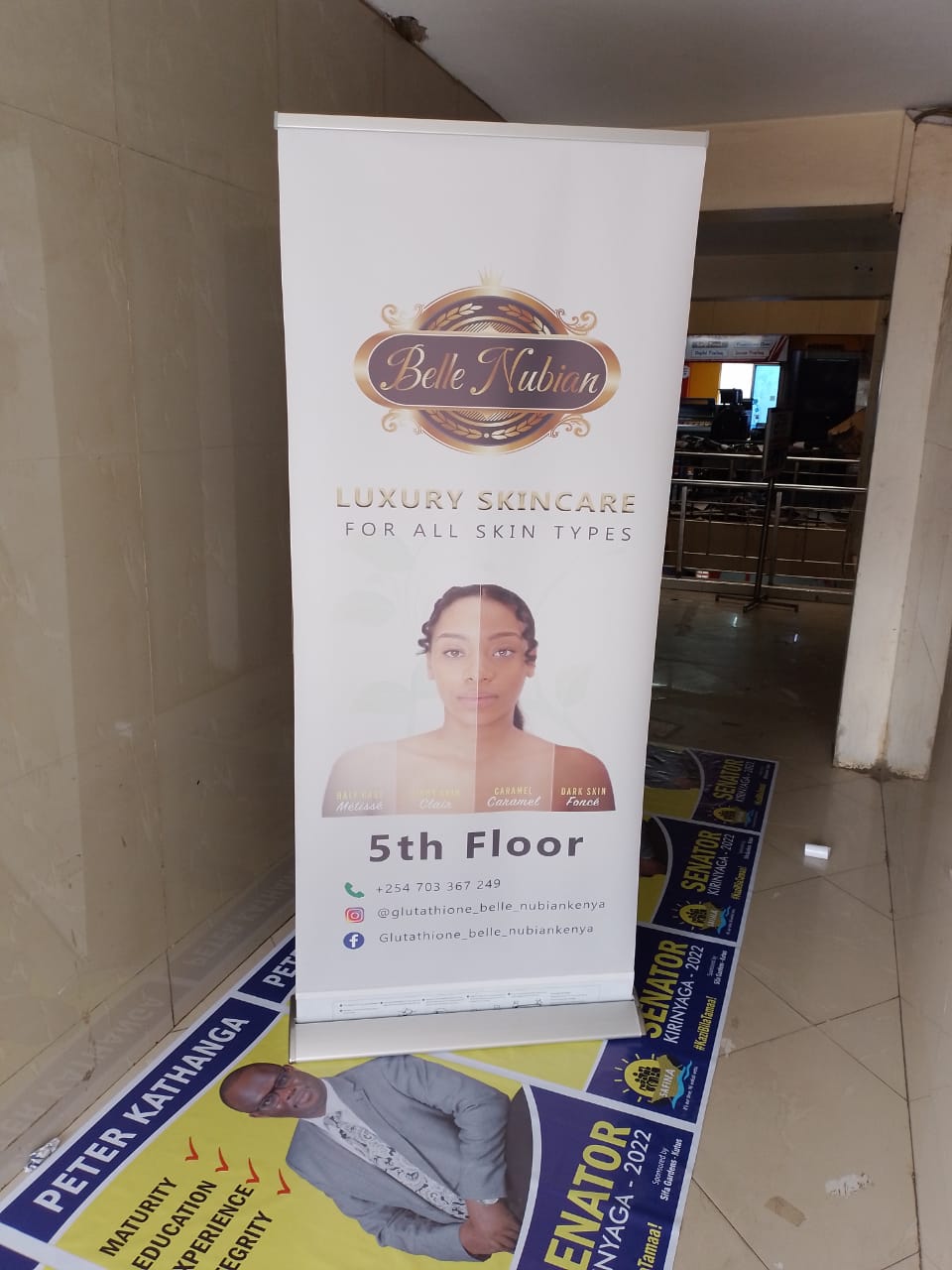 Advertising roll up banners