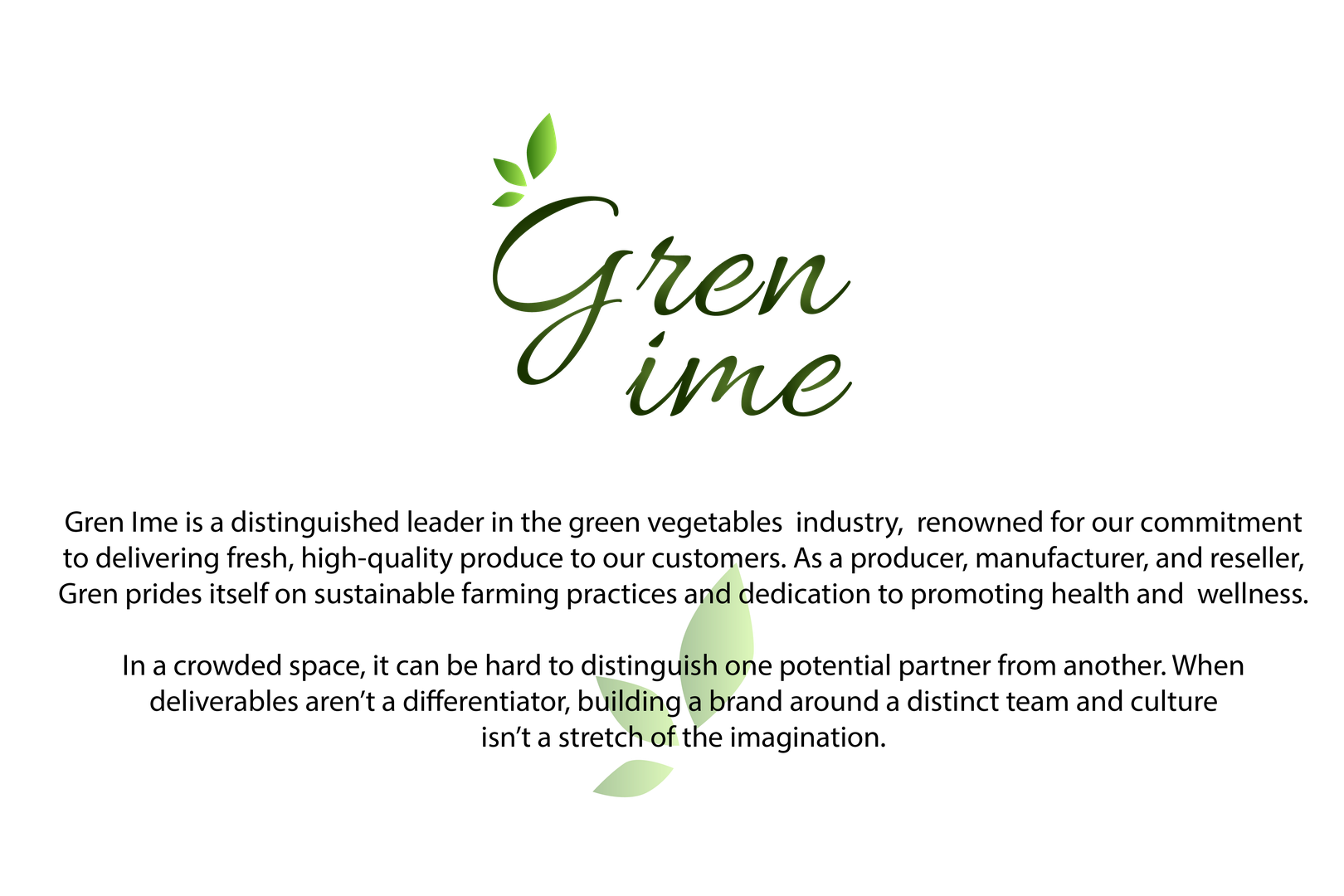 GREEN IME - BRAND IDENTITY